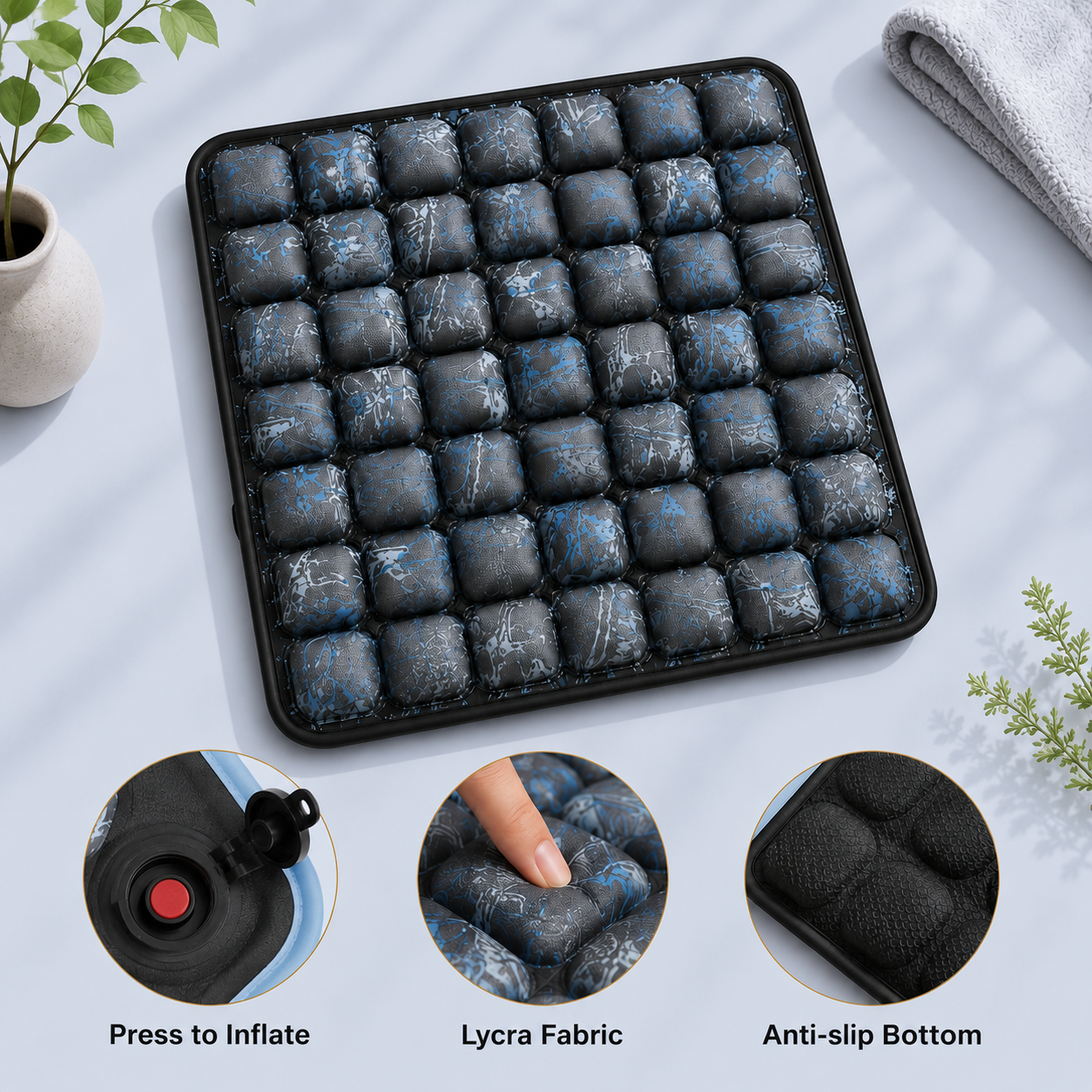 CloudSeat™ – Inflatable Ergonomic Seat Cushion