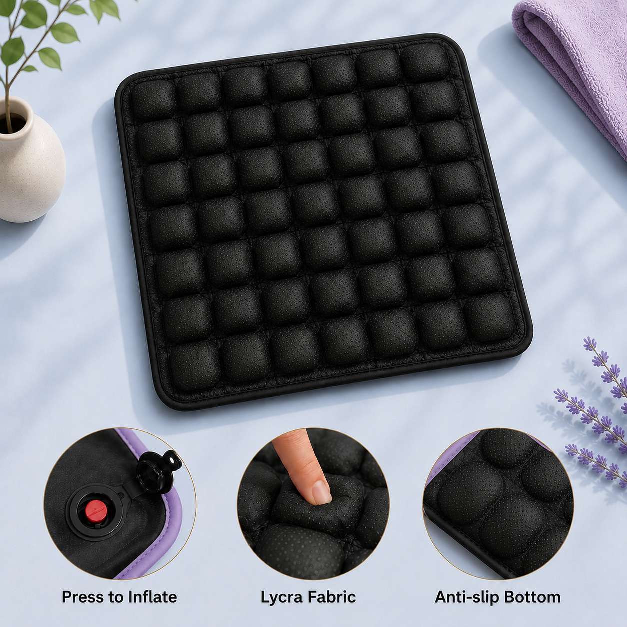 CloudSeat™ – Inflatable Ergonomic Seat Cushion