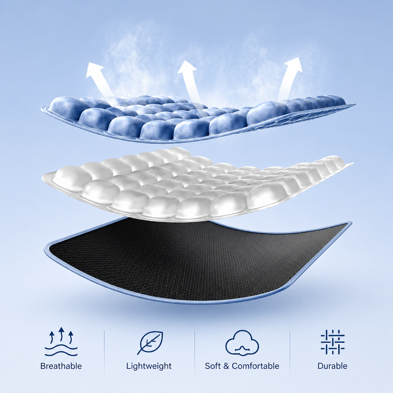 CloudSeat™ – Inflatable Ergonomic Seat Cushion
